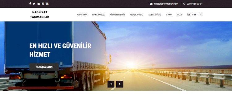 Nakliyat Web Sitesi - Nakliyat Web Sitesi Demosu - Nakliyat Web Sitesi Teması - Nakliyat Sitesi Yazılımı - Nakliyat Sitesi Scripti - Hazır Nakliyat Sitesi